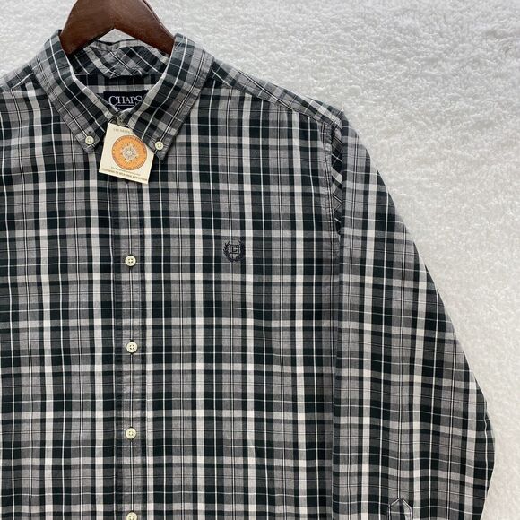NWOT Chaps Ralph Lauren Shirt Men's XL Multicolor Plaid Long Sleeve Button Down - Picture 5 of 16